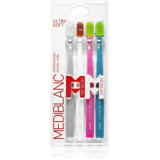 MEDIBLANC 5490 Ultra Soft toothbrushes ultra soft (gray, white, pink, blue), 4 pcs